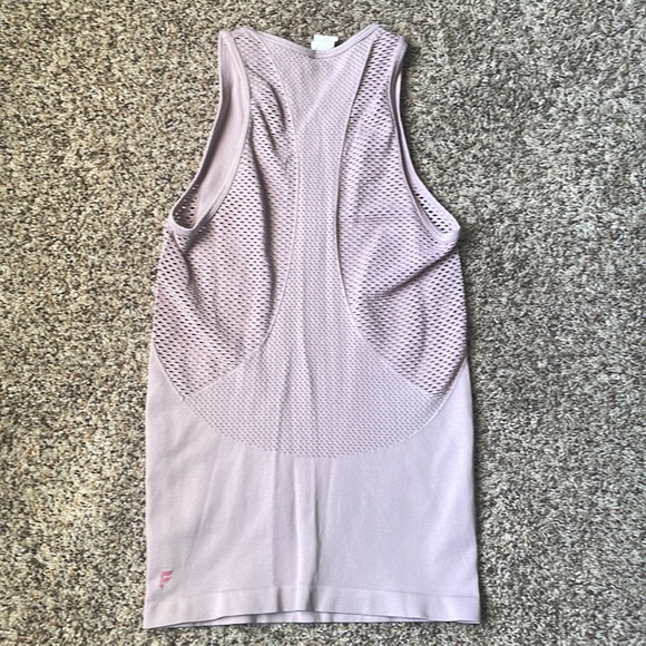 Fabletics- Musetta Seamless Openwork Tank XS Dusty Rose - Picture 5 of 5